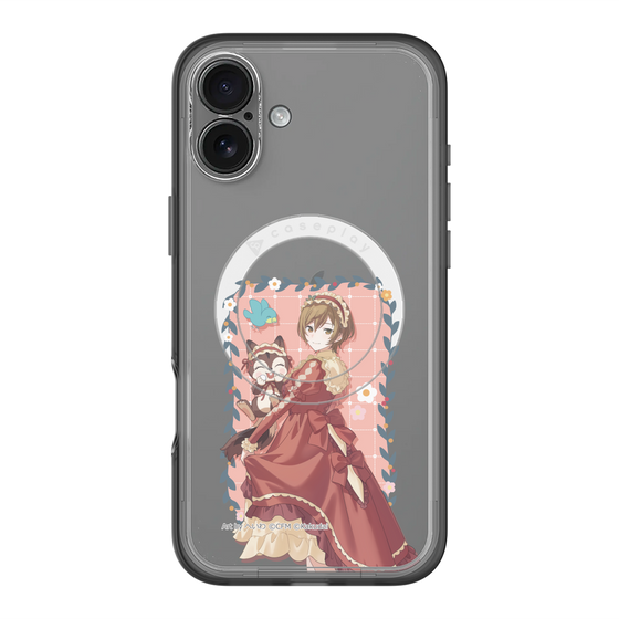 スリムプロテクションプレミアムケース with MagSafe［ 初音ミク×クッピーラムネ - MEIKO×ラム - 等身イラスト1 ］