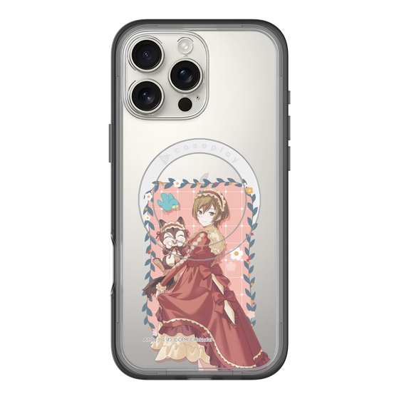 スリムプロテクションプレミアムケース with MagSafe［ 初音ミク×クッピーラムネ - MEIKO×ラム - 等身イラスト1 ］