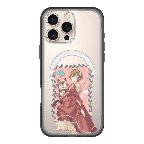 スリムプロテクションプレミアムケース with MagSafe［ 初音ミク×クッピーラムネ - MEIKO×ラム - 等身イラスト1 ］