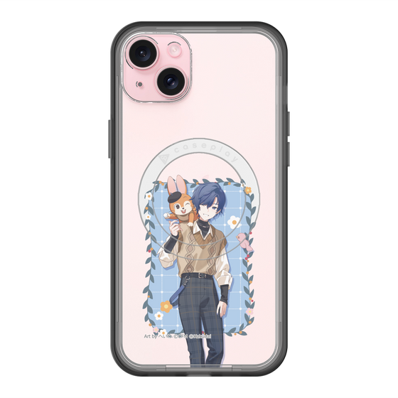 スリムプロテクションプレミアムケース with MagSafe［ 初音ミク×クッピーラムネ - KAITO×クッピー - 等身イラスト1 ］