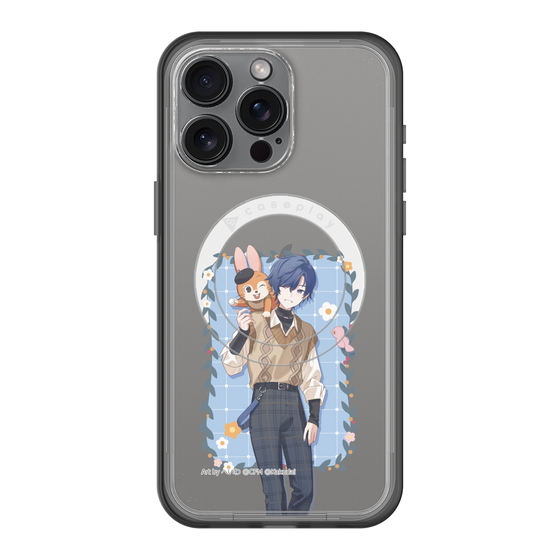 スリムプロテクションプレミアムケース with MagSafe［ 初音ミク×クッピーラムネ - KAITO×クッピー - 等身イラスト1 ］