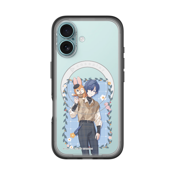 スリムプロテクションプレミアムケース with MagSafe［ 初音ミク×クッピーラムネ - KAITO×クッピー - 等身イラスト1 ］