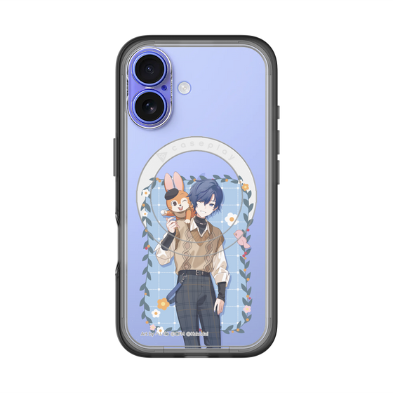スリムプロテクションプレミアムケース with MagSafe［ 初音ミク×クッピーラムネ - KAITO×クッピー - 等身イラスト1 ］