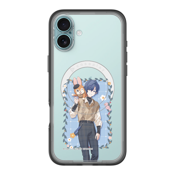 スリムプロテクションプレミアムケース with MagSafe［ 初音ミク×クッピーラムネ - KAITO×クッピー - 等身イラスト1 ］