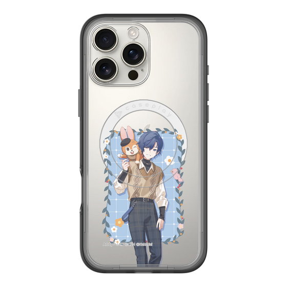 スリムプロテクションプレミアムケース with MagSafe［ 初音ミク×クッピーラムネ - KAITO×クッピー - 等身イラスト1 ］