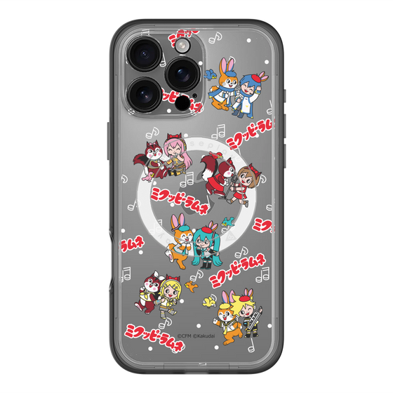 スリムプロテクションプレミアムケース with MagSafe［ 初音ミク×クッピーラムネ - 総柄 ］