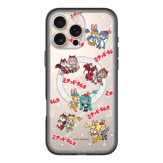 スリムプロテクションプレミアムケース with MagSafe［ 初音ミク×クッピーラムネ - 総柄 ］