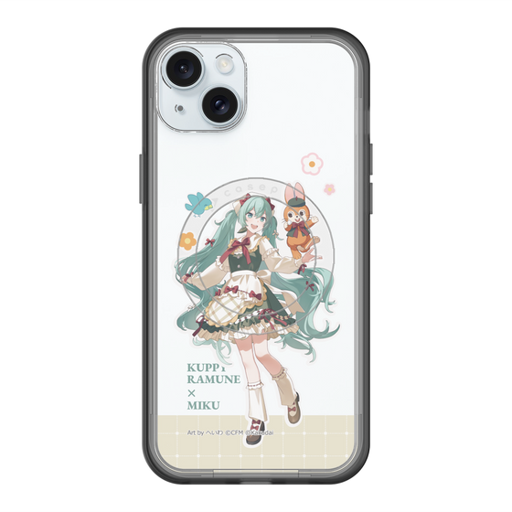 スリムプロテクションプレミアムケース with MagSafe［ 初音ミク×クッピーラムネ - 初音ミク×クッピー - 等身イラスト2 ］