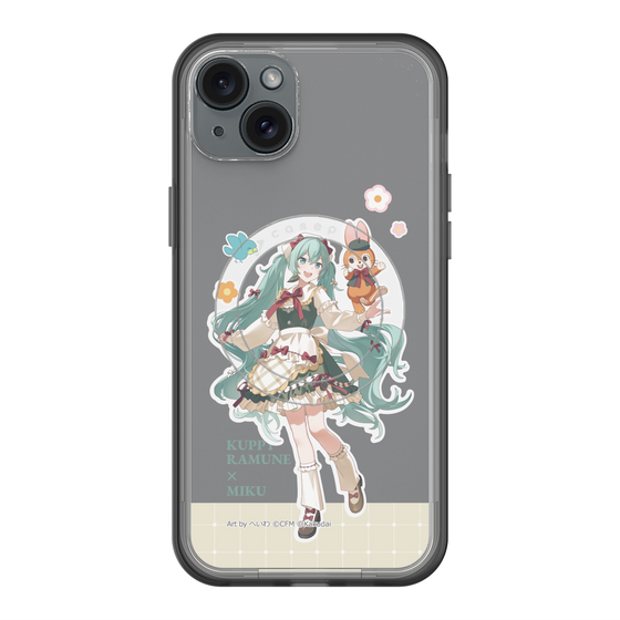 スリムプロテクションプレミアムケース with MagSafe［ 初音ミク×クッピーラムネ - 初音ミク×クッピー - 等身イラスト2 ］
