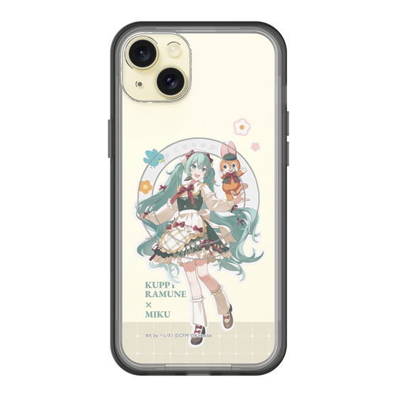 スリムプロテクションプレミアムケース with MagSafe［ 初音ミク×クッピーラムネ - 初音ミク×クッピー - 等身イラスト2 ］