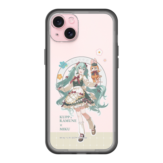 スリムプロテクションプレミアムケース with MagSafe［ 初音ミク×クッピーラムネ - 初音ミク×クッピー - 等身イラスト2 ］