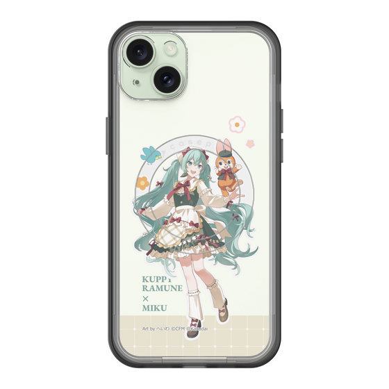 スリムプロテクションプレミアムケース with MagSafe［ 初音ミク×クッピーラムネ - 初音ミク×クッピー - 等身イラスト2 ］