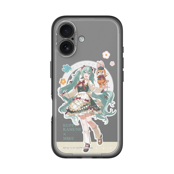 スリムプロテクションプレミアムケース with MagSafe［ 初音ミク×クッピーラムネ - 初音ミク×クッピー - 等身イラスト2 ］