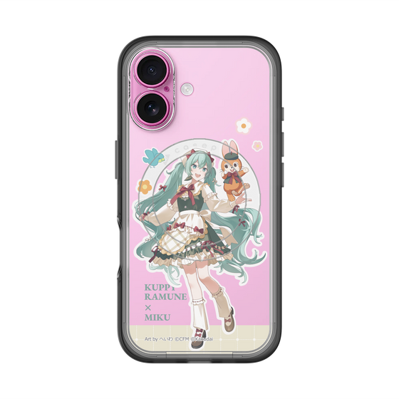スリムプロテクションプレミアムケース with MagSafe［ 初音ミク×クッピーラムネ - 初音ミク×クッピー - 等身イラスト2 ］