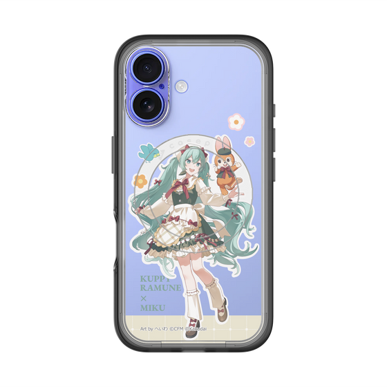 スリムプロテクションプレミアムケース with MagSafe［ 初音ミク×クッピーラムネ - 初音ミク×クッピー - 等身イラスト2 ］