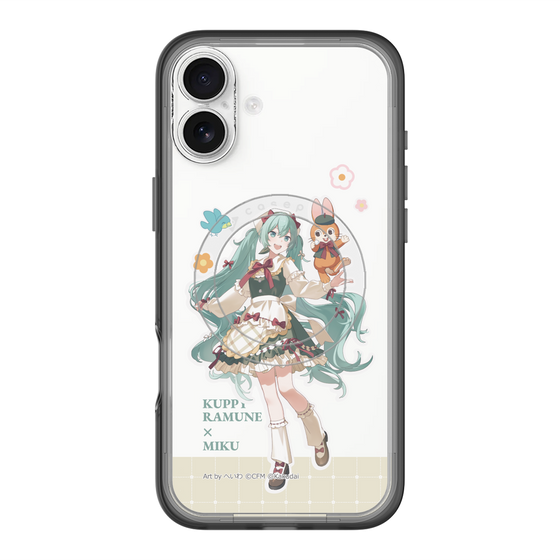 スリムプロテクションプレミアムケース with MagSafe［ 初音ミク×クッピーラムネ - 初音ミク×クッピー - 等身イラスト2 ］