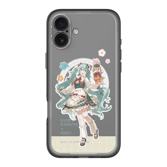 スリムプロテクションプレミアムケース with MagSafe［ 初音ミク×クッピーラムネ - 初音ミク×クッピー - 等身イラスト2 ］