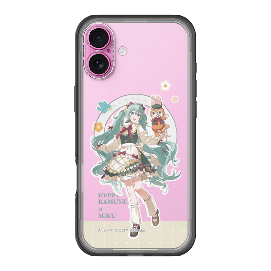 スリムプロテクションプレミアムケース with MagSafe［ 初音ミク×クッピーラムネ - 初音ミク×クッピー - 等身イラスト2 ］