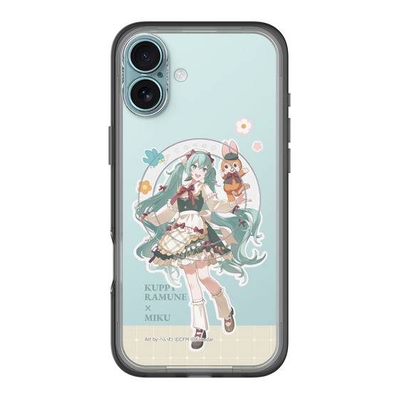 スリムプロテクションプレミアムケース with MagSafe［ 初音ミク×クッピーラムネ - 初音ミク×クッピー - 等身イラスト2 ］
