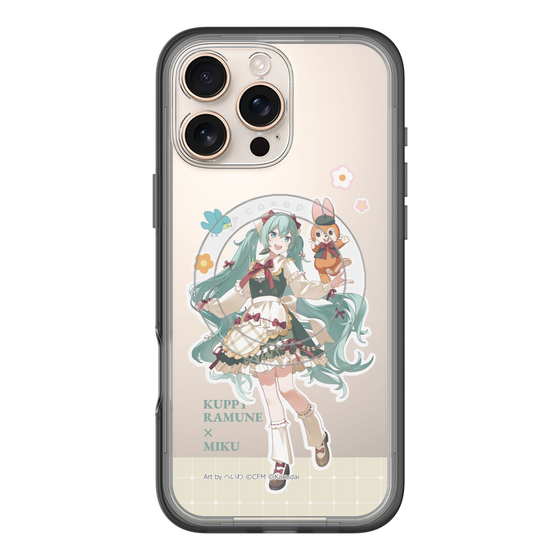 スリムプロテクションプレミアムケース with MagSafe［ 初音ミク×クッピーラムネ - 初音ミク×クッピー - 等身イラスト2 ］