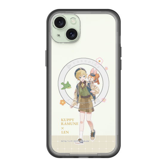 スリムプロテクションプレミアムケース with MagSafe［ 初音ミク×クッピーラムネ - 鏡音レン×クッピー - 等身イラスト2 ］