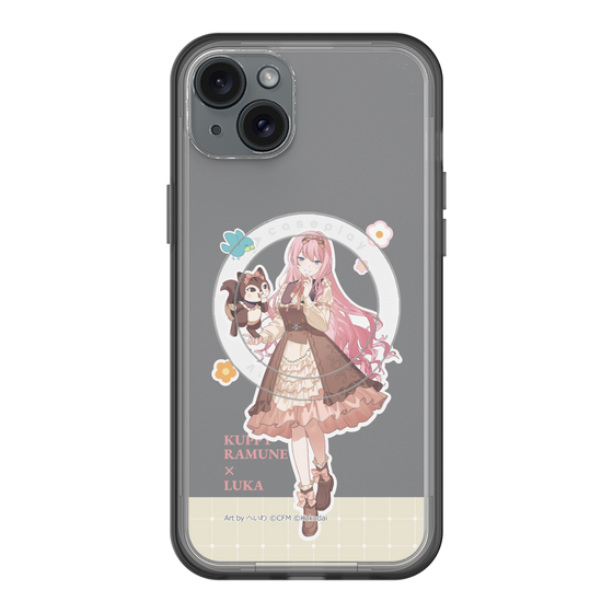 スリムプロテクションプレミアムケース with MagSafe［ 初音ミク×クッピーラムネ - 巡音ルカ×ラム - 等身イラスト2 ］