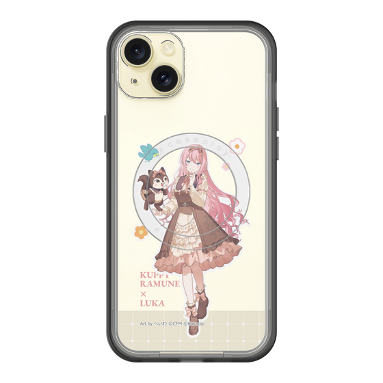 スリムプロテクションプレミアムケース with MagSafe［ 初音ミク×クッピーラムネ - 巡音ルカ×ラム - 等身イラスト2 ］