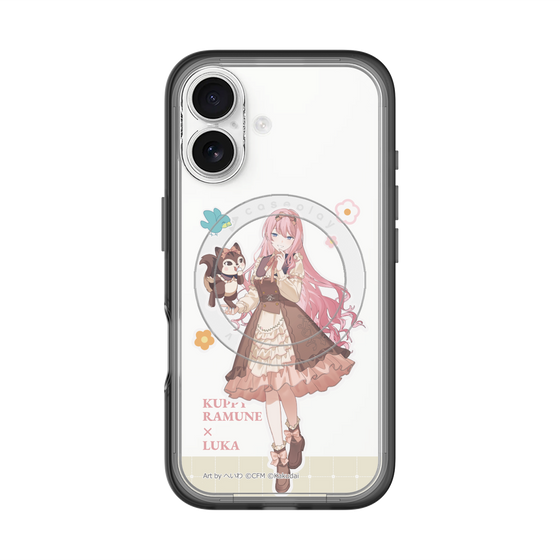 スリムプロテクションプレミアムケース with MagSafe［ 初音ミク×クッピーラムネ - 巡音ルカ×ラム - 等身イラスト2 ］