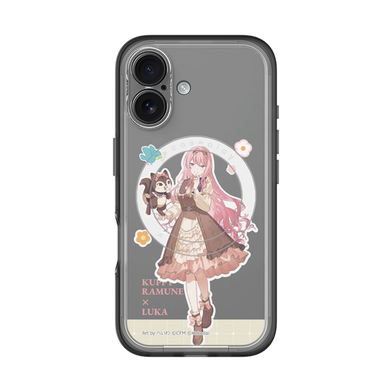 スリムプロテクションプレミアムケース with MagSafe［ 初音ミク×クッピーラムネ - 巡音ルカ×ラム - 等身イラスト2 ］
