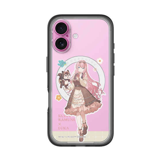 スリムプロテクションプレミアムケース with MagSafe［ 初音ミク×クッピーラムネ - 巡音ルカ×ラム - 等身イラスト2 ］