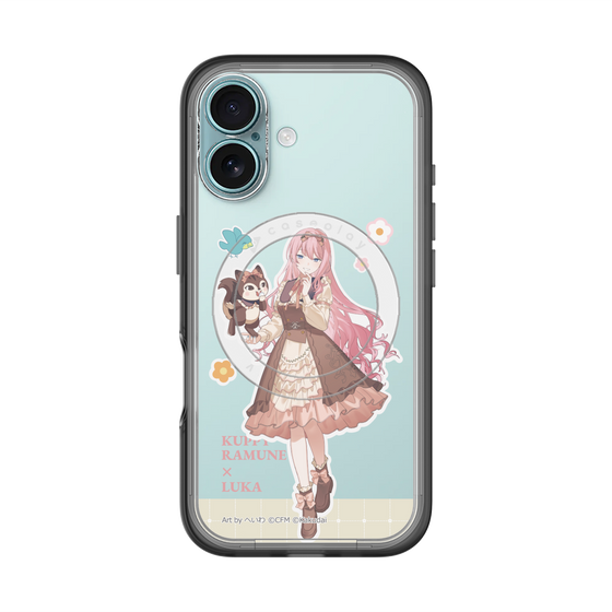 スリムプロテクションプレミアムケース with MagSafe［ 初音ミク×クッピーラムネ - 巡音ルカ×ラム - 等身イラスト2 ］