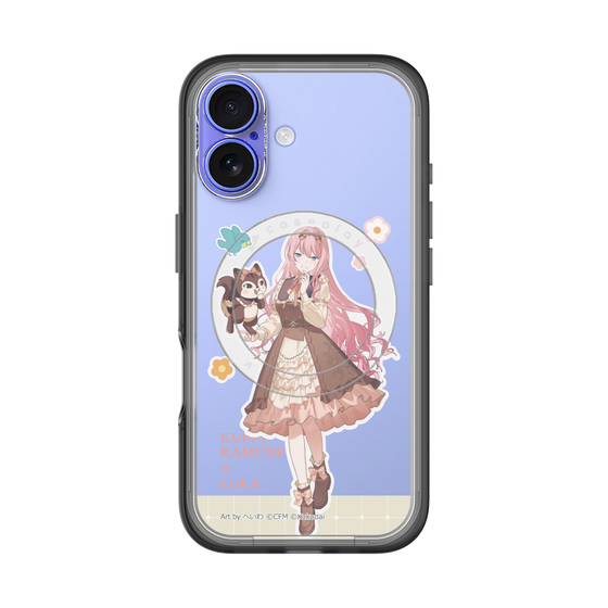 スリムプロテクションプレミアムケース with MagSafe［ 初音ミク×クッピーラムネ - 巡音ルカ×ラム - 等身イラスト2 ］
