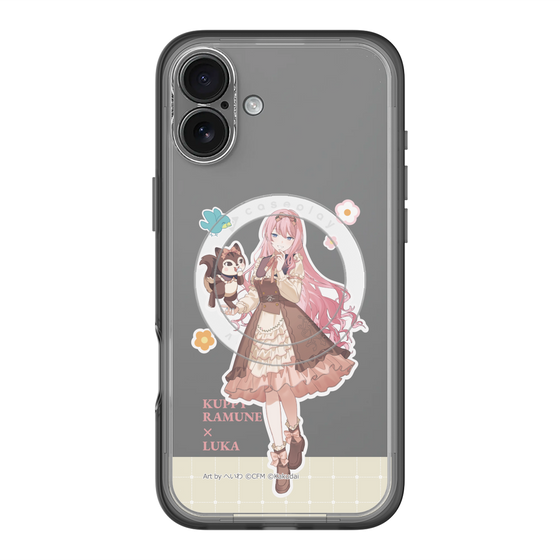 スリムプロテクションプレミアムケース with MagSafe［ 初音ミク×クッピーラムネ - 巡音ルカ×ラム - 等身イラスト2 ］