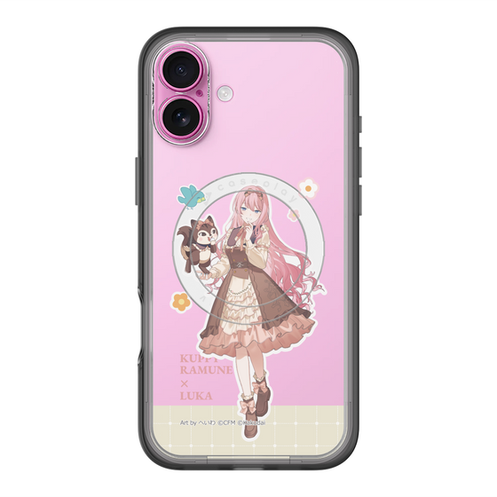 スリムプロテクションプレミアムケース with MagSafe［ 初音ミク×クッピーラムネ - 巡音ルカ×ラム - 等身イラスト2 ］