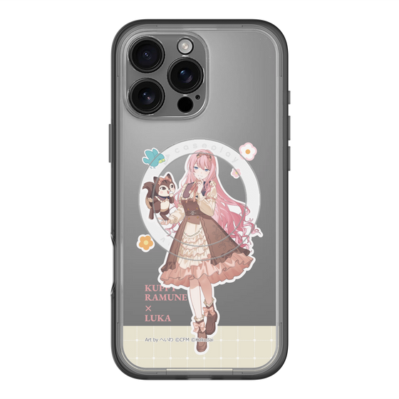 スリムプロテクションプレミアムケース with MagSafe［ 初音ミク×クッピーラムネ - 巡音ルカ×ラム - 等身イラスト2 ］