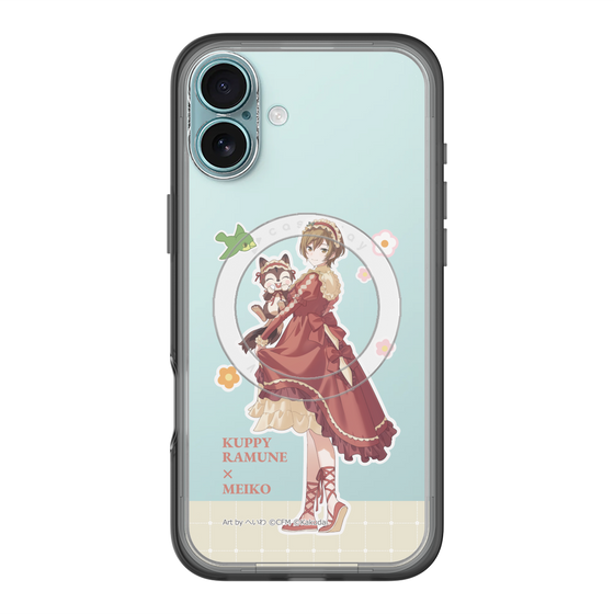 スリムプロテクションプレミアムケース with MagSafe［ 初音ミク×クッピーラムネ - MEIKO×ラム - 等身イラスト2 ］