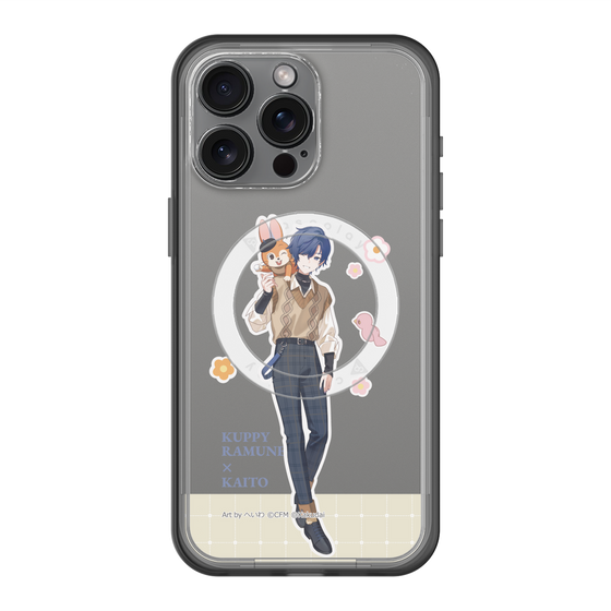 スリムプロテクションプレミアムケース with MagSafe［ 初音ミク×クッピーラムネ - KAITO×クッピー - 等身イラスト2 ］
