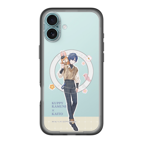 スリムプロテクションプレミアムケース with MagSafe［ 初音ミク×クッピーラムネ - KAITO×クッピー - 等身イラスト2 ］