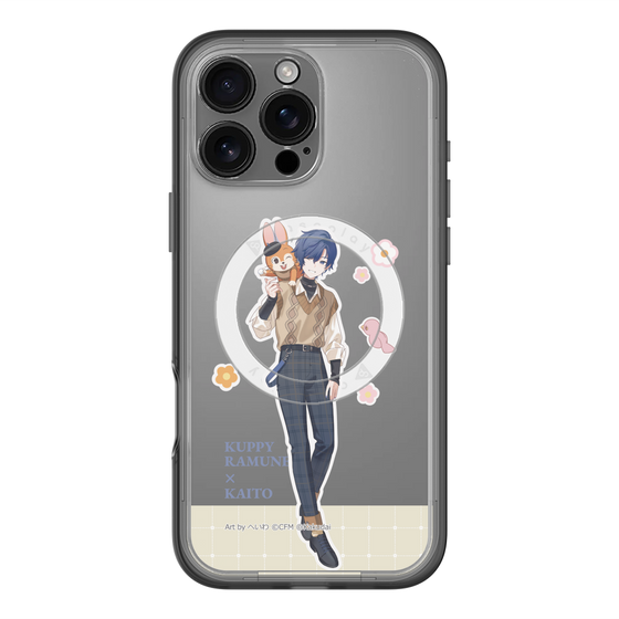 スリムプロテクションプレミアムケース with MagSafe［ 初音ミク×クッピーラムネ - KAITO×クッピー - 等身イラスト2 ］