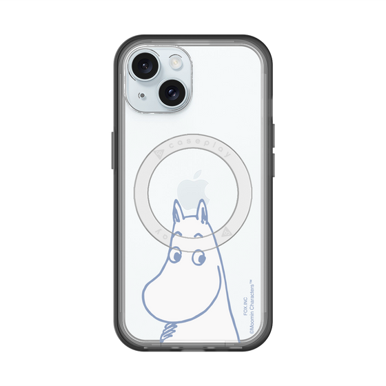 スリムプロテクションプレミアムケース with MagSafe［ MOOMIN - Familiar face ］