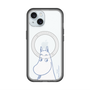 スリムプロテクションプレミアムケース with MagSafe［ MOOMIN - Familiar face ］
