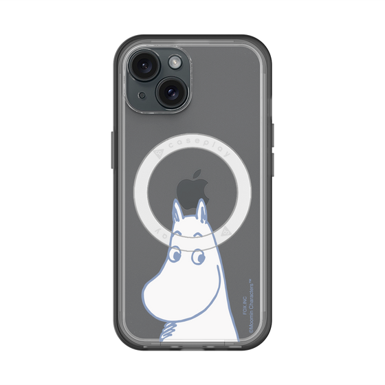 スリムプロテクションプレミアムケース with MagSafe［ MOOMIN - Familiar face ］