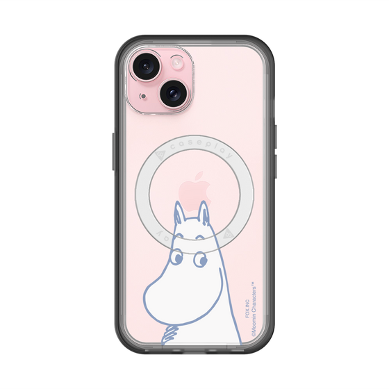 スリムプロテクションプレミアムケース with MagSafe［ MOOMIN - Familiar face ］
