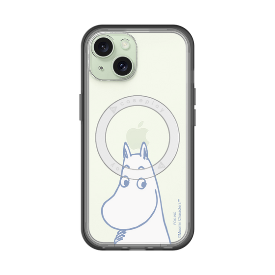 スリムプロテクションプレミアムケース with MagSafe［ MOOMIN - Familiar face ］