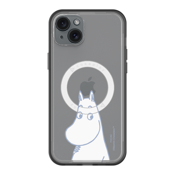 スリムプロテクションプレミアムケース with MagSafe［ MOOMIN - Familiar face ］