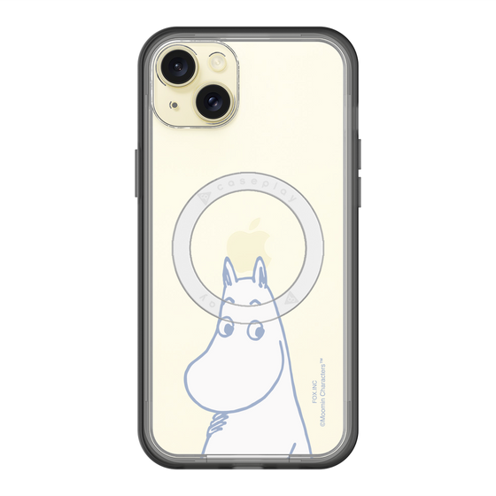 スリムプロテクションプレミアムケース with MagSafe［ MOOMIN - Familiar face ］