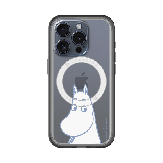 スリムプロテクションプレミアムケース with MagSafe［ MOOMIN - Familiar face ］