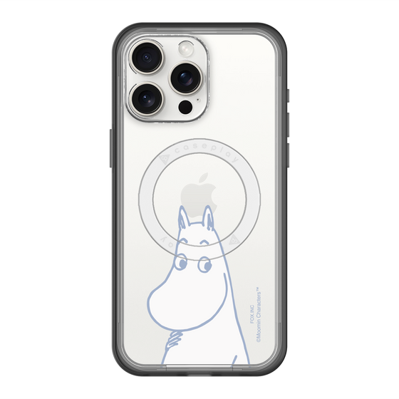 スリムプロテクションプレミアムケース with MagSafe［ MOOMIN - Familiar face ］