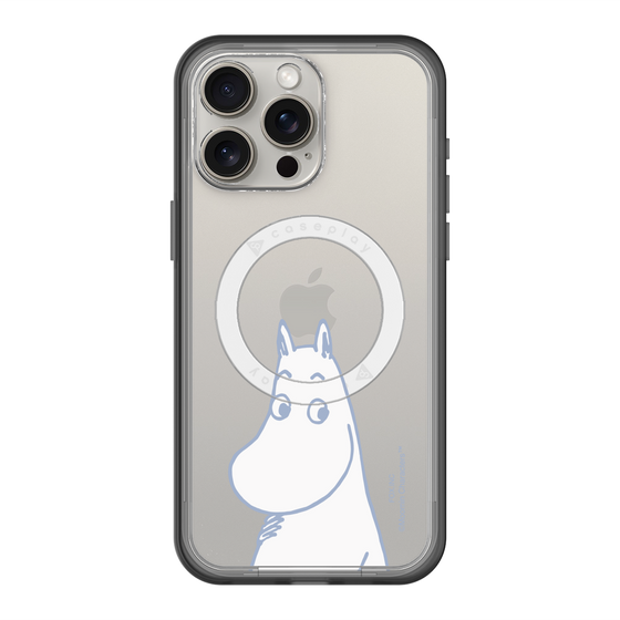 スリムプロテクションプレミアムケース with MagSafe［ MOOMIN - Familiar face ］