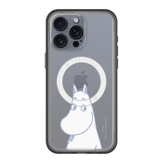 スリムプロテクションプレミアムケース with MagSafe［ MOOMIN - Familiar face ］